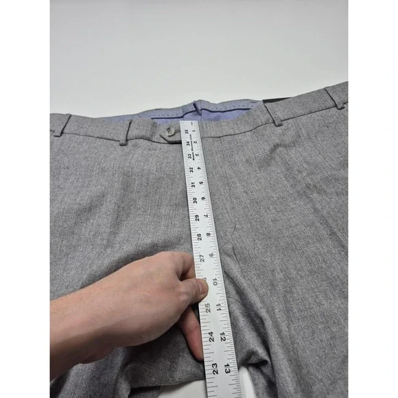 Ballin Dress Pants Comfort Eze Mens 42x37 Gray Wool Cashmere Flannel SOHO